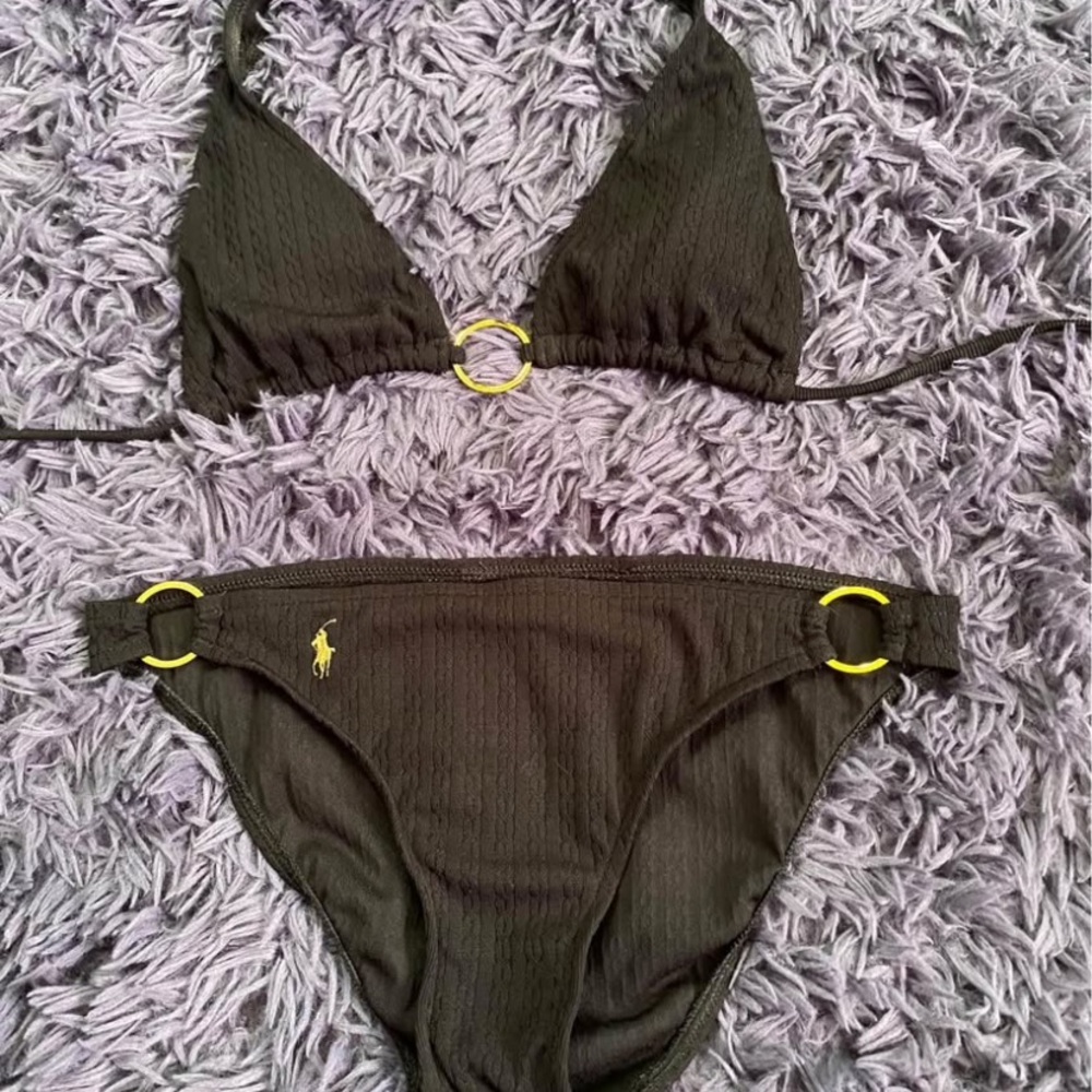 Ralph Lauren Black Bikini with Gold Details